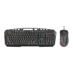 Cosmic Byte Dragon Fly RGB Gaming Keyboard and Mouse Combo,Upgraded Edition, Spectra RGB Effects, 1000Hz Gaming Mouse, 12800DPI with Dual Software Support for Keyboard and Mouse (Black)