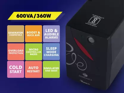 ZEBRONICS 600VA U725 UPS - Image 4